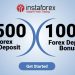 How Can You Get a 500USD No Deposit Bonus and a 100 percent Deposit Bonus with InstaForex