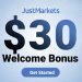 JustMarkets $30 Welcome Bonus