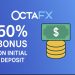 OctaFX 50% Deposit Bonus