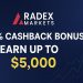 Radex Markets Cashback Bonus