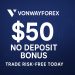 VonwayForex $50 No Deposit Bonus