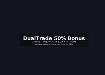 DualTrade 50% Deposit Bonus
