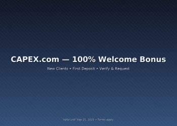 CAPEX.com 100% Welcome Bonus