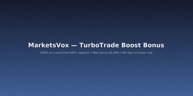 MarketsVox TurboTrade Boost Bonus
