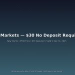 WM Markets $30 No Deposit Required