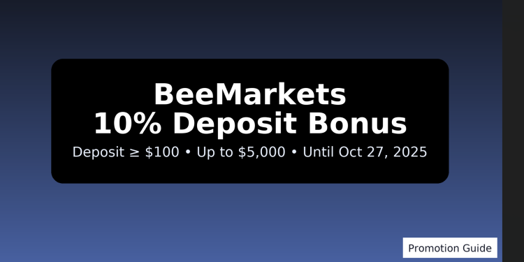 BeeMarkets 10% deposit bonus