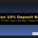 Darkex 10% Deposit Bonus