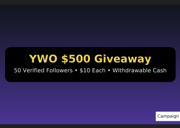 YWO $500 Giveaway