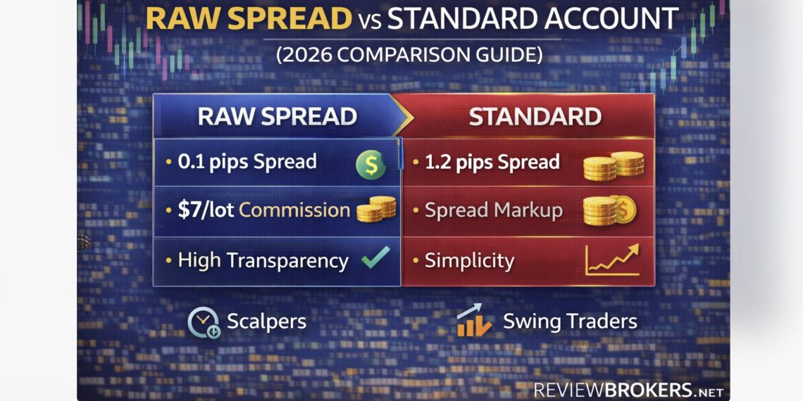 Raw Spread vs Standard Account